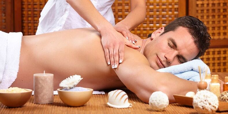 massagem para estimular a potência